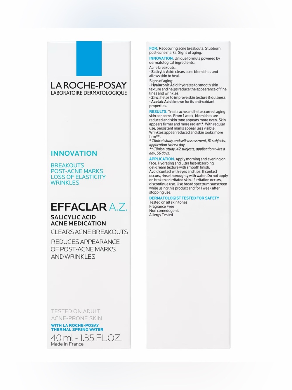La Roche-Posay Effaclar A.Z. Salicylic Acid Acne Treatment - White
